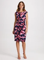 Floral Gathered Waist Dress