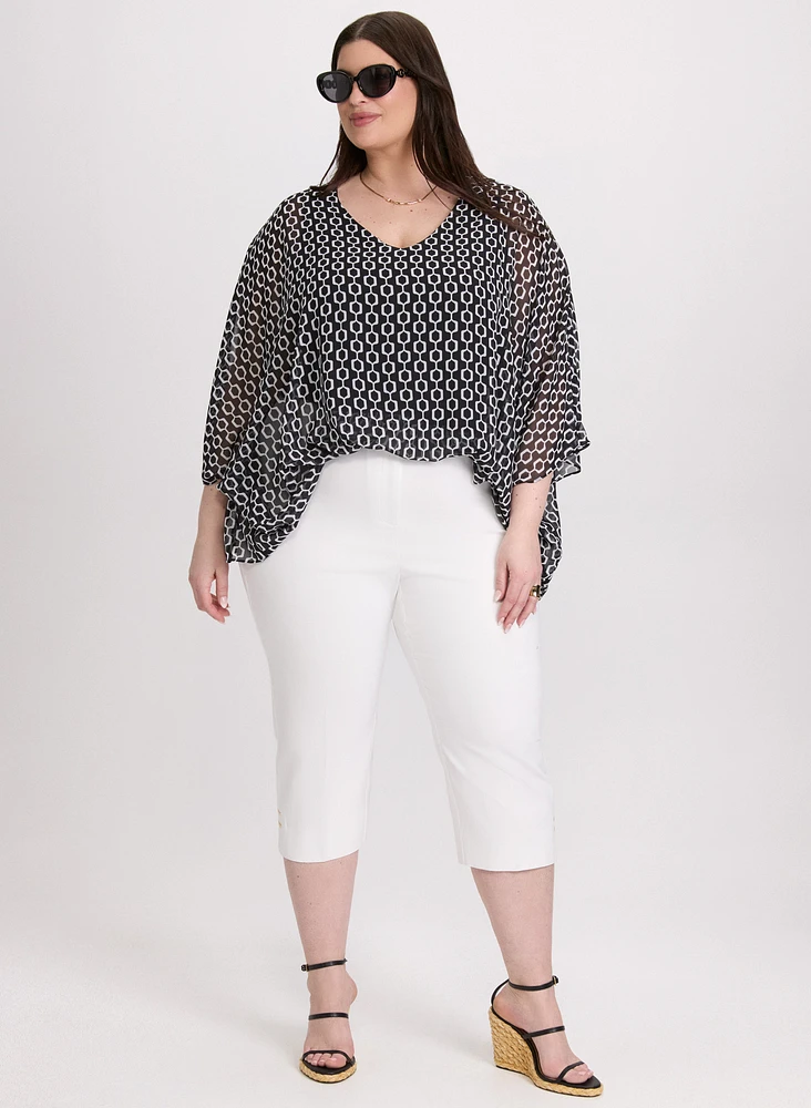 Blouse à motif géométrique