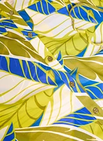 Tunique en chiffon à motif palmiers