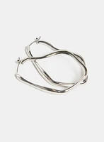 Abstract Hoop Earrings