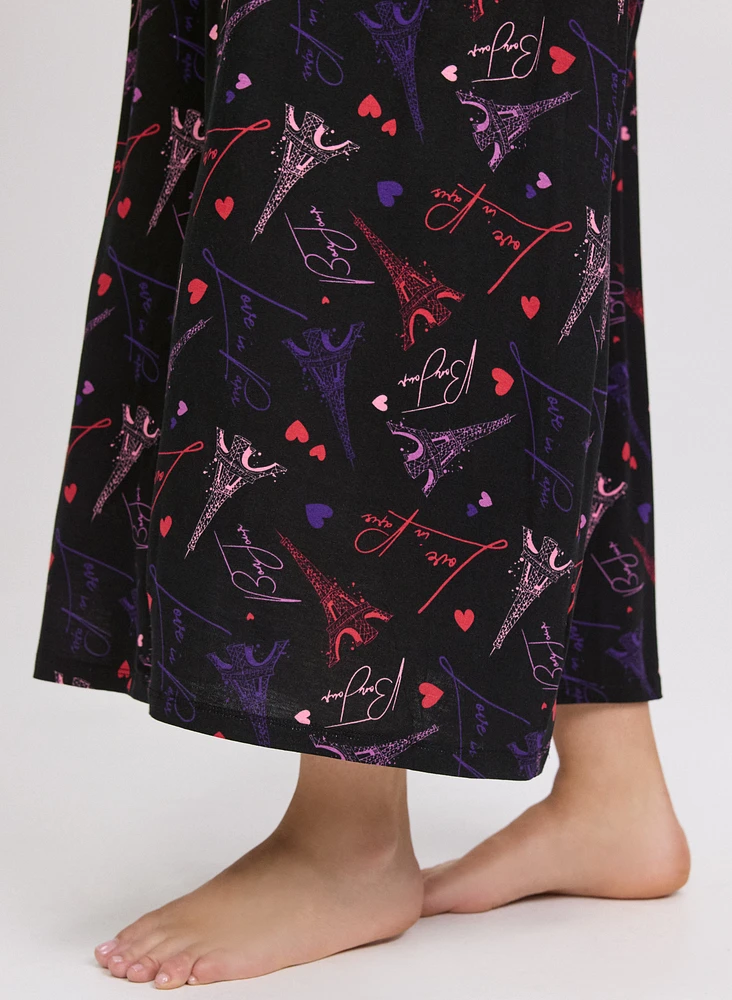 Robe de nuit à motif Paris