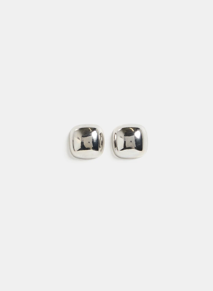 Metallic Square Earrings