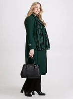 Notched Collar Wool-Blend Coat