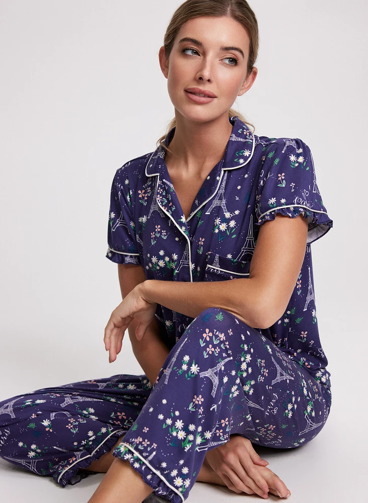 Ensemble de pyjama à motif