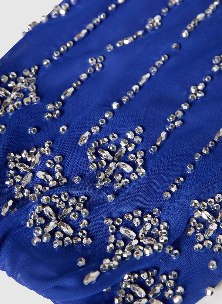 Beaded Sleeve Dress