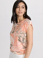 Haut tropical en tricot