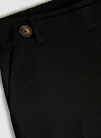 Wide-Leg Crepe Pants