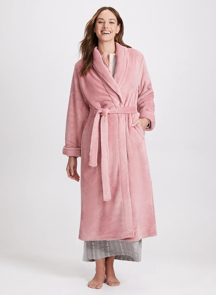 Belted Fleece Robe