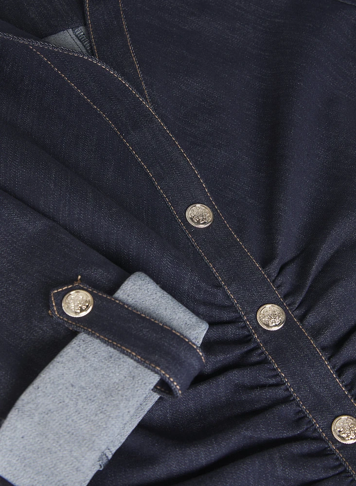 Robe-chemisier en denim