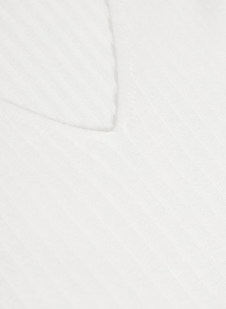 Camisole en tricot côtel