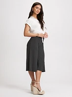 Pull-On Polka Dot Wide Leg Capris