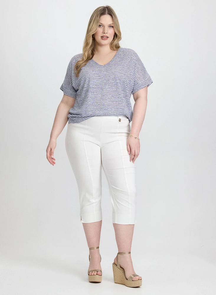 Striped Short Sleeve Top