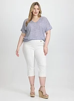 Striped Short Sleeve Top