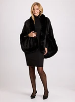 Faux Fur Textured Poncho