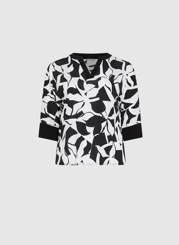 Geometric Colour Block Top