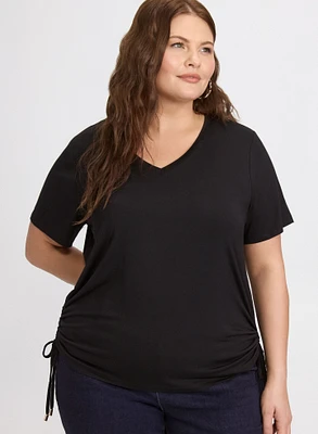 T-shirt à encolure en V