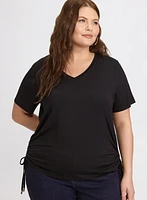 T-shirt à encolure en V