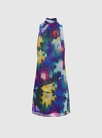 Tiered Abstract Dress