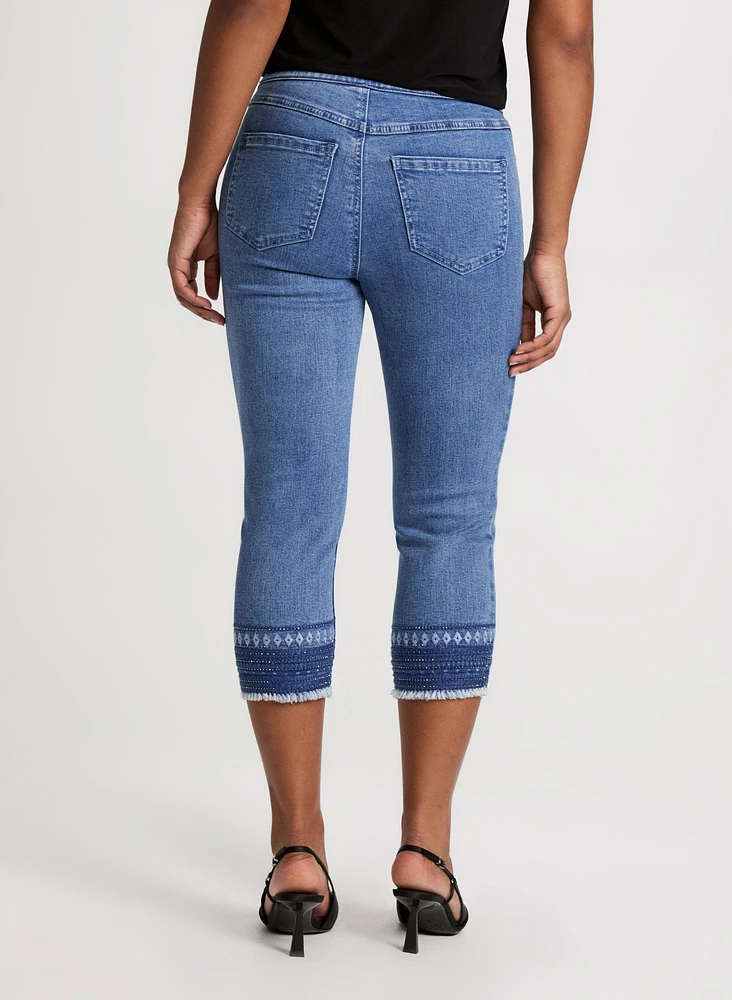 Beads & Fringes Pull-On Jeans