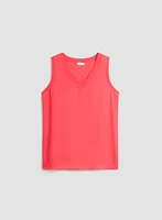 Sleeveless V-Neck Blouse