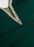 Rhinestone Embellished Maxi Dress
