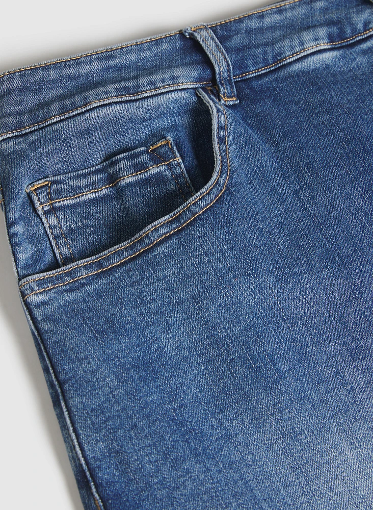 Jupe midi en denim