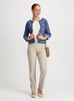 Braid Trim Denim Jacket & Signature Fit Pants