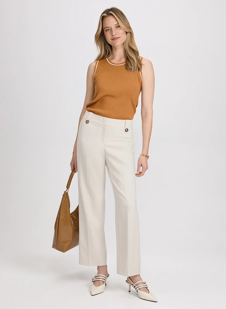 Pantalon Olivia à enfiler jambe large