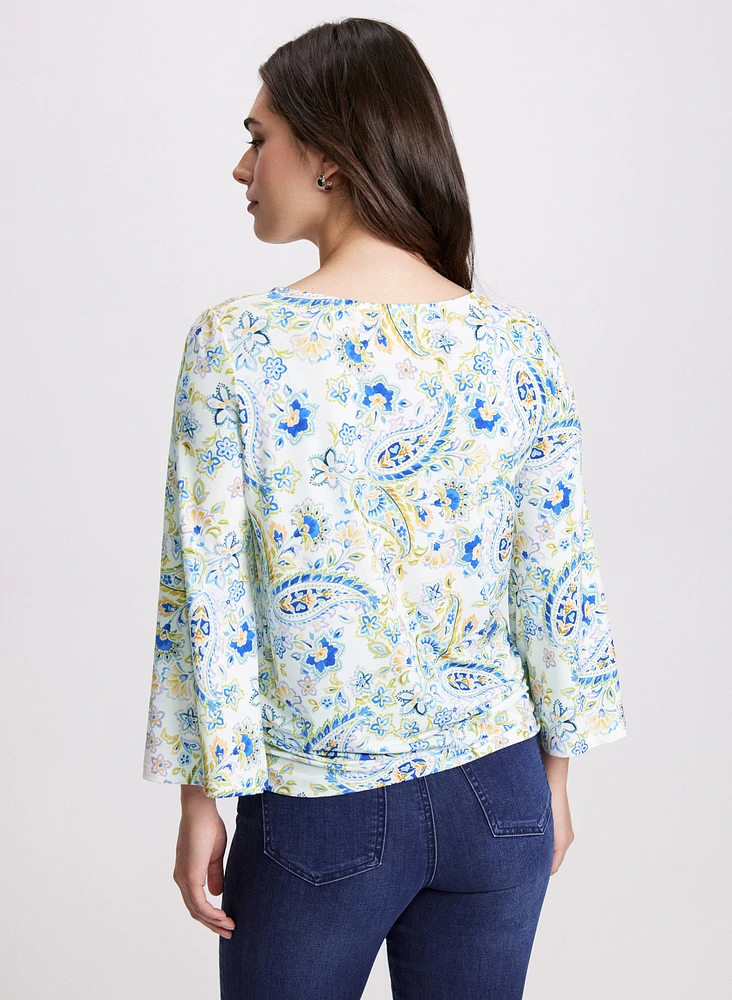 Paisley Print Top