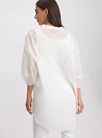 Blouse en coton à motif carreauté