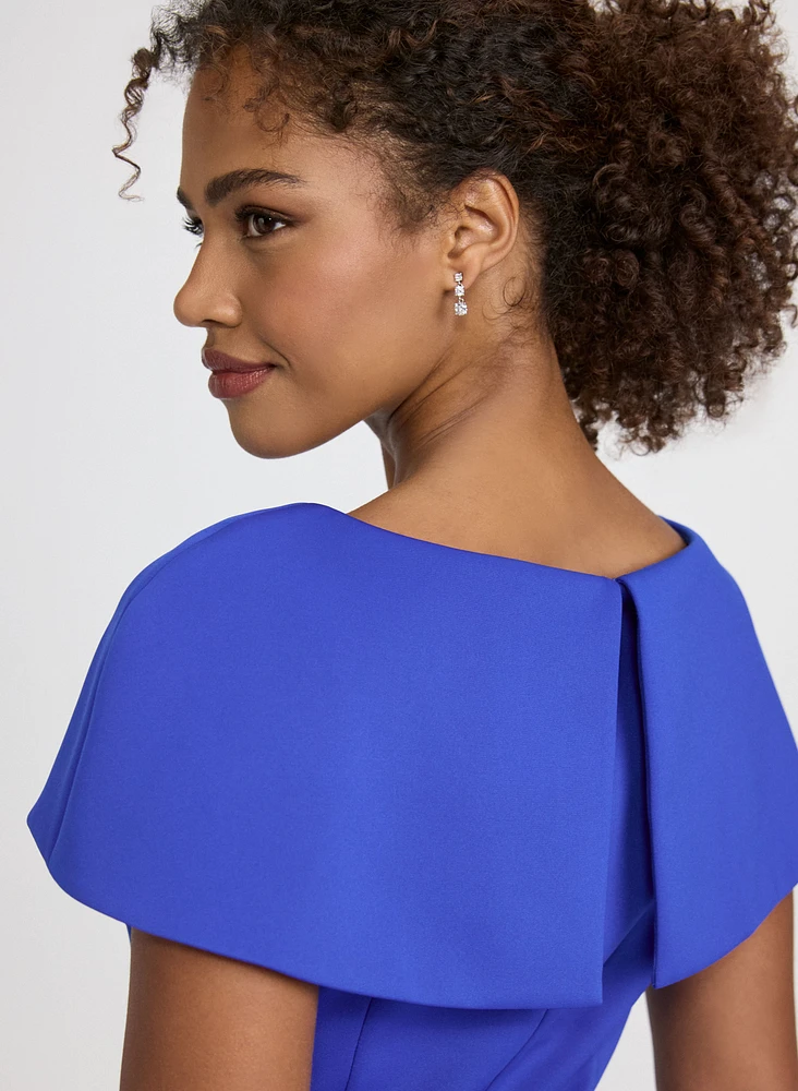 Robe à effet cape