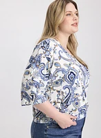 Haut à motif paisley