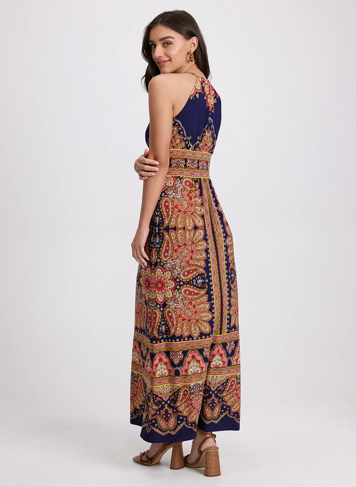 Paisley Print Dress