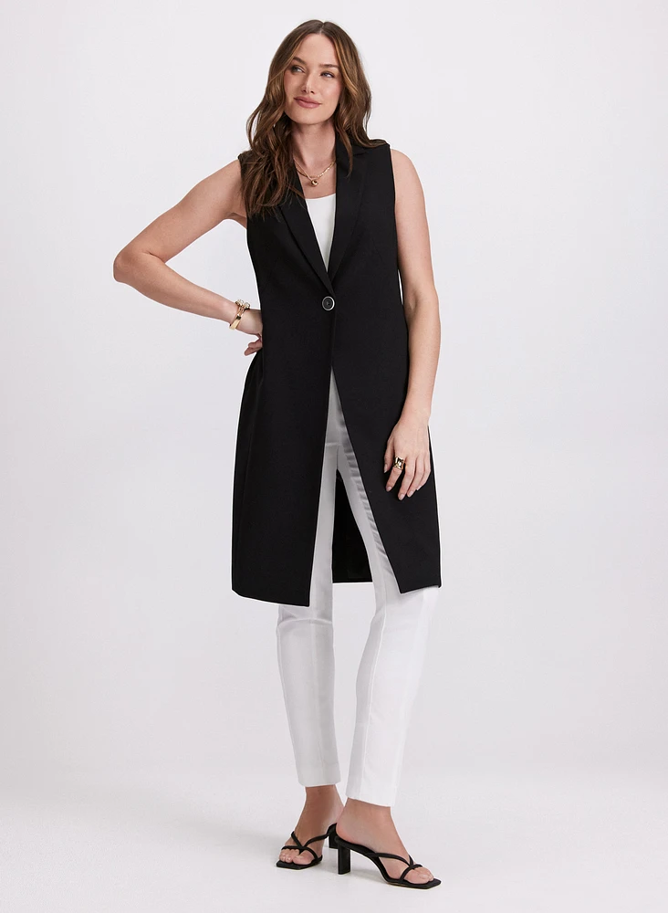 Long Duster Vest & Sofia Slim-Leg Pants - Short