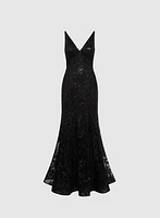 Robe à paillettes dos ouvert