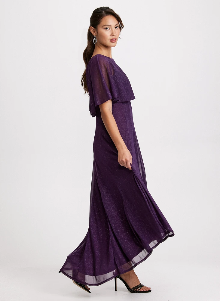 Asymmetric Capelet Dress