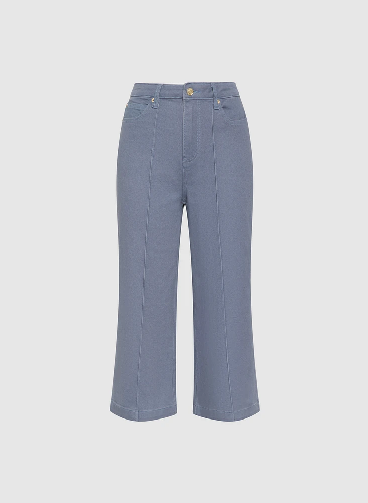 Cropped Flare-Leg Jeans