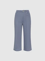 Cropped Flare-Leg Jeans