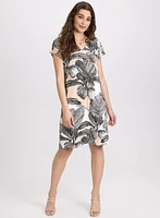 Robe à motif palmiers