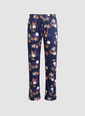 Ensemble pyjama haut et pantalon à motif floral