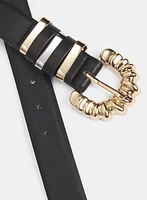Ceinture en cuir végane
