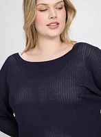 Pull en tricot ajouré