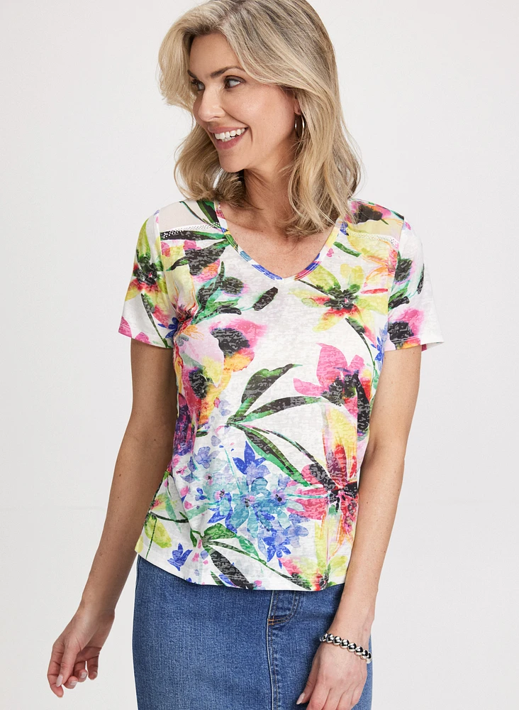 Tropical Print T-Shirt