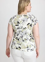 Haut floral volanté