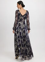 Foiled Floral Dress