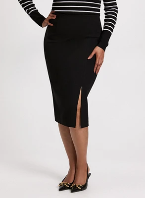 Front Slit Pencil Skirt