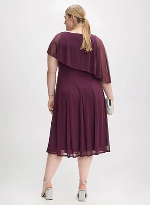 Asymmetric Capelet Dress