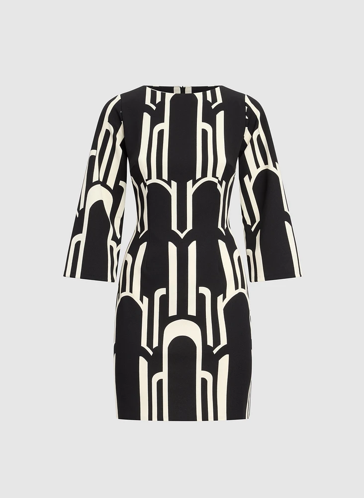 Robe à motif géométrique