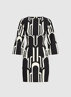 Robe à motif géométrique