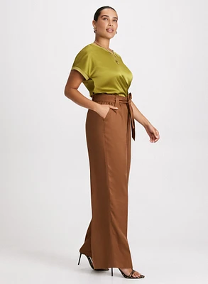 Olivia Tencel Wide-Leg Pants